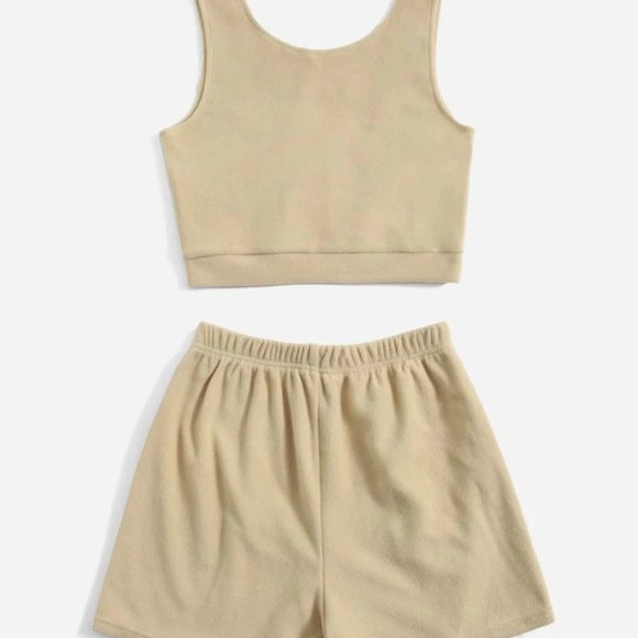 Fleece Tank Top and Shorts Set - Picture 2 of 5